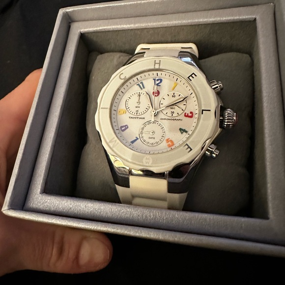 Michele White Ceramic Watch - Picture 3 of 10